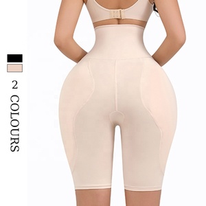 Femmes européennes et américaines grande taille amincissant Shapewear rembourré rehausseur de hanche Short bout à bout taille haute culotte de contrôle du ventre - Product Image 3