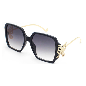 Oversize <b>Square</b> Frame <b>Sunglasses</b> for Women Unique Butterfly Designer Legs Luxury Fashion Ladies Sun Glasses - Product Image 2