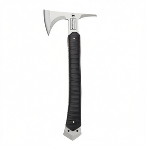 Custom Full Tang D2 Steel Hunting Camping Bearded Axe, Micarta Handle Tomahawk Real Hatchet con funda de cuero, regalo ideal - Product Image 1