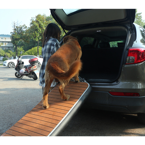 Rampe de <span class=keywords><strong>voiture</strong></span> pour chien gonflable portable DWF matériel extérieur fournitures pour animaux de compagnie facile à franchir pour voitures et SUV - Product Image 4