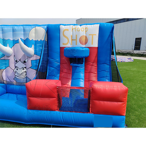 Juego inflable <span class=keywords><strong>de</strong></span> carnaval 4 en 1 <span class=keywords><strong>de</strong></span> PVC: Tic-Tac-Toe, lanzamiento <span class=keywords><strong>de</strong></span> aros, <span class=keywords><strong>fútbol</strong></span> y tiro al baloncesto para niños y adultos - Product Image 5