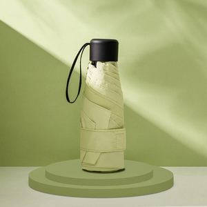 Grosir Murah Mini Kapsul Payung Lipat 5 Manual Buka Payung Tas Portabel Warna-warni untuk Wanita - Product Image 4