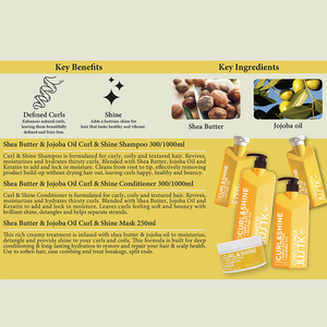 JUSTK-Conjunto de Champú y Acondicionador PARA EL Cabello Rizado, Mascarilla con Aceite de Jojoba PARA EL Cabello - Product Image 3