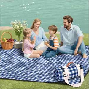 Waterproof Polyester Square <b>Picnic</b> <b>Blanket</b> <b>Extra</b> <b>Large</b> Foldable Outdoor Camping Mat Rug for Beach Park Garden Use Travel - Product Image 3