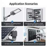 Connecteur étanche IP67 à baïonnette mâle M40 à 2-5 broches, personnalisé, prix de gros, pour éclairage extérieur, voitures, nouvelles énergies