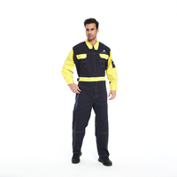 Combinaison multi-poches à manches longues Vêtements de travail Patchwork Twill Action Back Coverall Durable Plumber Mechanic Worker Uniform