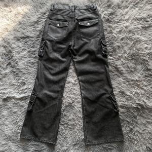 DENIMGUYS <span class=keywords><strong>Pantaloni</strong></span> in <span class=keywords><strong>Ecopelle</strong></span> Personalizzati da Uomo Stile Vintage <span class=keywords><strong>con</strong></span> Tasche Multiple - Product Image 2