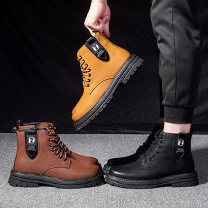 Nouvelles bottes pour hommes automne-hiver 2022, bottes décontractées à tige haute, bottes de travail pour hommes - Product Image 1