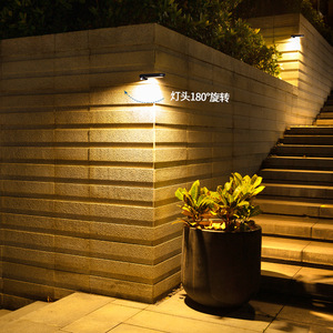 Outdoor Solar Wall Lamp <b>Led</b> Long <b>Strip</b> 12V Polycarbonate <b>Diffuser</b> For Garden Courtyard <b>Lighting</b> - Product Image 1