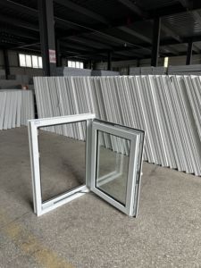 Fenêtre à battant en PVC UPVC de conception moderne personnalisée en usine avec écran magnétique Double <span class=keywords><strong>vitrage</strong></span> <span class=keywords><strong>isolation</strong></span> thermique et étanche - Product Image 3