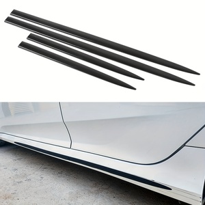 4 Piezas de Molduras Laterales para Carrocería de Automóvil, Tiras Anticolisión de ABS, Molduras Laterales Universales para Puertas, Tiras Antirrayaduras - Product Image 4