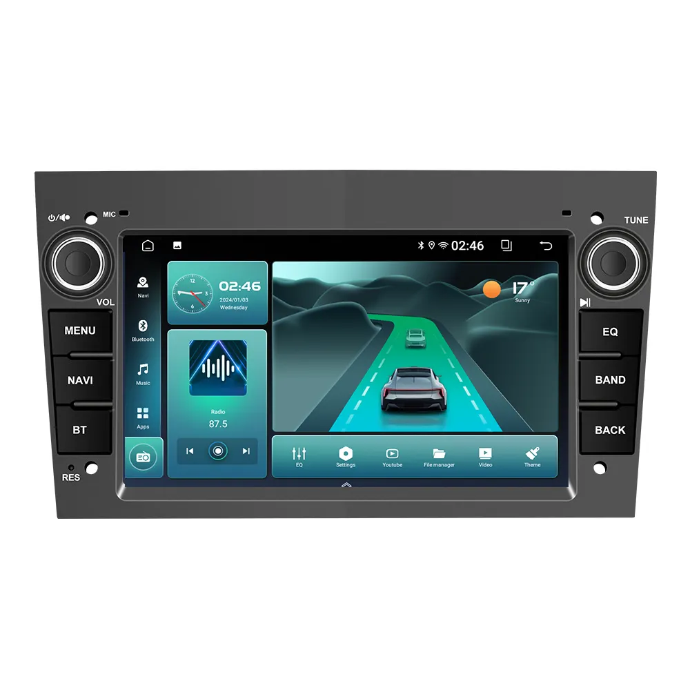 รถAndroidมัลติมีเดีย2Din AndroidวิทยุสําหรับOpel Para Astra Meriva Vectra Antara Zafira Corsa Carplay GPSสเตอริโอ