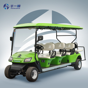 Voiture de <span class=keywords><strong>golf</strong></span> électrique chinoise Florescence KDS <span class=keywords><strong>7</strong></span>-8 places certifiée CE, moteur Curtis 48V 5/7KW, voiture de <span class=keywords><strong>golf</strong></span> multifonctionnelle en aluminium 12 - Product Image 1