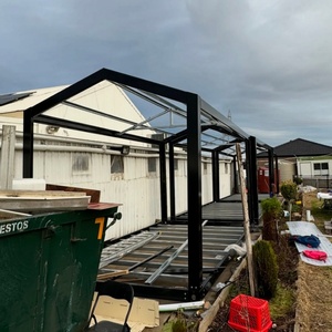 Kit de structure de toit triangulaire préfabriqué en acier galvanisé pour maison-conteneur de bureau modulaire, emballage plat, 20 pieds (6m*3m), en promotion - Product Image 4