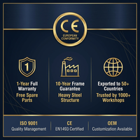 Cabine de séchage industrielle sans poussière pour le travail du bois, éco-responsable, haute température, diesel/électrique 24/12 kW, avec éclairage LED