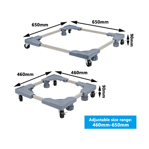 Support de lave-linge et de sèche-linge réglable professionnel JOIN <span class=keywords><strong>avec</strong></span> roulettes, largeur personnalisable et kit de montage facile - Product Image 1