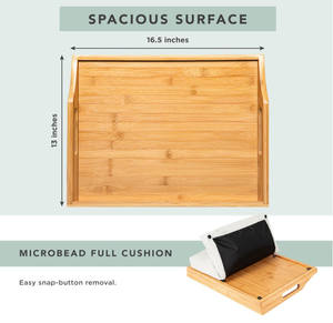 <span class=keywords><strong>Plateau</strong></span> <span class=keywords><strong>de</strong></span> <span class=keywords><strong>lit</strong></span> en bois <span class=keywords><strong>de</strong></span> bambou écologique Bureau <span class=keywords><strong>de</strong></span> tour en bois <span class=keywords><strong>avec</strong></span> <span class=keywords><strong>coussin</strong></span> détachable - Product Image 5