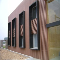 Panneaux muraux en WPC à grain de bois naturel, écologiques, imperméables, en composite bois-plastique, pour revêtement mural extérieur