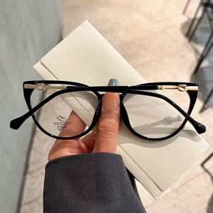 Qianai – lunettes de vue œil de chat pour femmes, monture complète, Anti-lumière bleue, Protection UV, Style coréen, grande taille JS1 3 30313 - Product Image 3