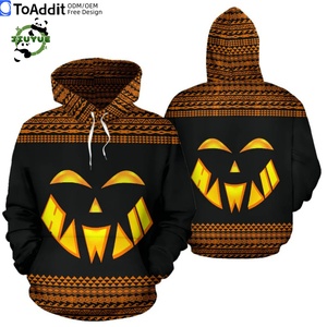 Felpa con cappuccio con motivo a zucca fantasma di Halloween felpa con cappuccio con stampa 3D stile creativo divertente per bambini Pullover - Product Image 1