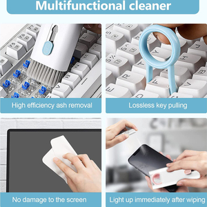 Kit de Limpieza Multifuncional 7 en 1 para Teclado de Computadora, Cepillo, Lápiz de Limpieza para Auriculares, Limpiador de Pantalla de Teléfono, Kit de Limpieza de Teclas - Product Image 3