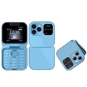 Teléfono Móvil <span class=keywords><strong>Mini</strong></span> Flip SERVO I16 <span class=keywords><strong>Pro</strong></span>, 1.77 Pulgadas, 23 Teclas, Compatible con Bluetooth, FM, Sonido Mágico, Marcación Rápida, GSM, Doble SIM - Product Image 1
