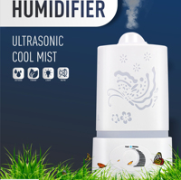 Diffuseur d'arômes ultrasonique en plastique, design décoratif, sortie de brume réglable 180 ml/heure, pour hôtels et foyers, vente en gros OEM