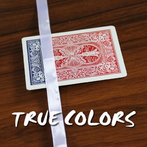 True Colors Blue to Red Card Back Color Change Deck trucchi magici Close Up Magic Illusions Gimmick Props - Product Image 2