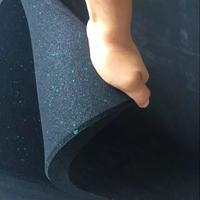 Tapis de sol en caoutchouc granulé pour salle de sport, équipement de fitness à domicile, tapis antidérapant pour salle de sport