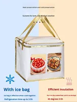 Boîte isotherme pour gâteau d'anniversaire, en aluminium épais, pour emporter, glacière d'été, sac à glace, 4-12 pouces