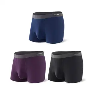 Undergarment Supplier Mens Under Wear Customized Logo Brand Par Hombr Boxer Briefs Custom Seamless Boxers For Men