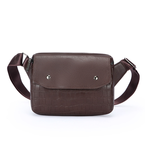 Vintage Casual Crossbody <b>Backpack</b> Canvas Zippers Closure Waterproof Adjustable Shoulder Strap Outdoor Literary Messenger Bag Men - Product Image 1