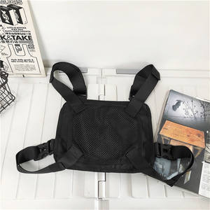 กระเป๋าคาดหน้าอก Tough Slhs Tactical ทำจากไนลอนสีดำอเนกประสงค์ สำหรับขี่มอเตอร์ไซค์ เดินทาง สตรีทแวร์ ใช้ได้ทั้งชายและหญิง - Product Image 2