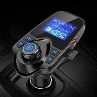Usine directe T10D pour modulateur sans fil Bluetooth double chargeur rapide USB écran TFT transmetteur FM de voiture Radio MP3 Portable