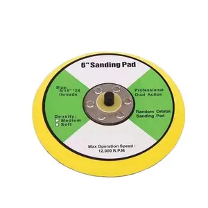 튼튼한 150mm 6 인치 다 샌더 닦는 공구를 위한 지원 모래로 덮는 역행 패드