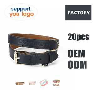 Op maat gemaakte hondenriem van suède leer in de kleuren XS, S, M, L, hoge kwaliteit, waterdicht, met eigen label. - Product Image 1