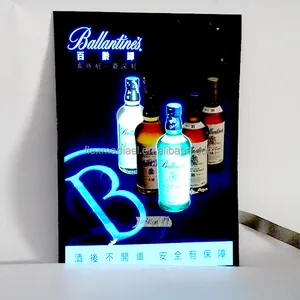 2021EL backlight flashing light poster advertising display light up el animated panel