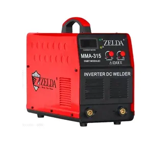 ZELDA 3 phase stainless steel iron dc smaw welder welding equipment mma-315 400 amp 300 amp mma inverter arc welding machine