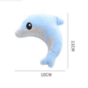 Soft Cotton Plush Stuffed <strong>Catnip</strong> Dolphin Toy <strong>Kitty</strong> Cat Toys - Product Image 2