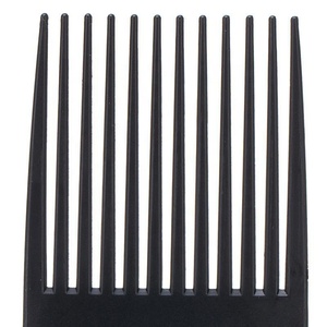 Peignes <span class=keywords><strong>afro</strong></span> professionnels noirs à dents larges avec manche en plastique pour hommes, marque privée, vente en gros pour salon de coiffure - Product Image 4