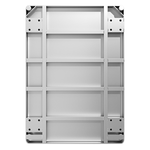 Grande scatola di metallo carrello con Base in acciaio e maglia lati, magazzino progetto di imballaggio gabbia di stoccaggio - Product Image 6