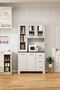 Armoire de rangement de cuisine en acier à prix d'usine, unités de cuisine domestiques, placard - Product Image 4