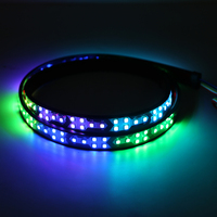 Tira de luz de flecha de coche, tiras adicionales decorativas de hueso de pescado, luz LED mágica Universal, tira de advertencia de freno Multicolor