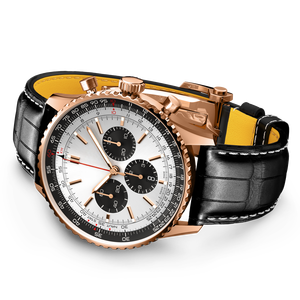 Reloj <span class=keywords><strong>de</strong></span> Pulsera <span class=keywords><strong>de</strong></span> Cuarzo Mecánico <span class=keywords><strong>de</strong></span> Acero Inoxidable, Estilo Retro <span class=keywords><strong>de</strong></span> Lujo para Breitlings, <span class=keywords><strong>de</strong></span> Alta Calidad, Deportivo, <span class=keywords><strong>de</strong></span> Aviación, con Regla Deslizante y Calendario, Resistente al Agua - Product Image 3