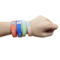 Pulseras Personalizadas Reutilizables Inteligentes con Chip RFID NFC 215, Pulsera Elástica Tejida NXP 213/215/216 para Eventos