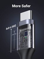 UGREEN kabel USB C 60W, 3A Tipe C pengisian cepat Transfer Data hingga 480Mbps kabel kepang nilon