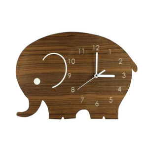 นาฬิกาแขวนผนังทำจากไม้ลายการ์ตูนสุนัขจิ้งจอกสัตว์ทำด้วยมือนาฬิกาแขวนผนังผนังรูปสุนัข<span class=keywords><strong>จิ้งจอก</strong></span> MDF ของขวัญสำหรับเด็กการตกแต่งห้องเด็ก - Product Image 6