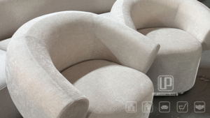 Sillas de Salón Modernas sin Brazos, Tapizadas en Tela, para Sala de Estar, Venta al Por Mayor - Product Image 5