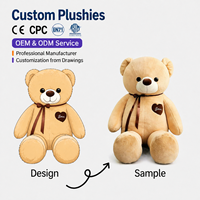 Boneka Beruang Mawar Hadiah Valentine Baru, Mainan Boneka Beruang Teddy Pengisi Kapas PP Super Lembut untuk Menghilangkan Stres
