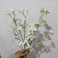 IFG Großhandel Weiße Kunststoff Künstliche Schleierkraut-Blumen 60cm Höhe für Hochzeit Halloween Muttertag Wohnzimmer